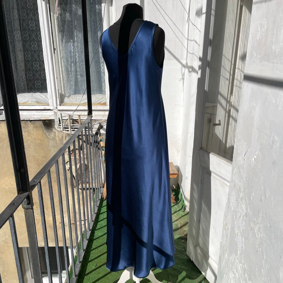 Silk Evening Dress. Maxi