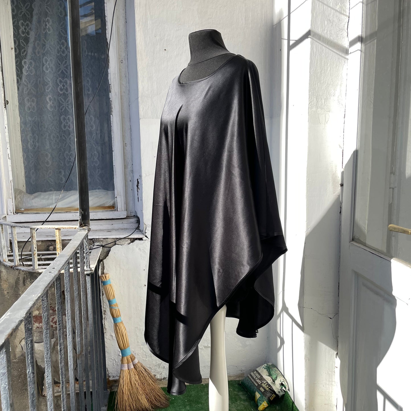 Evening Silk Slip Cape