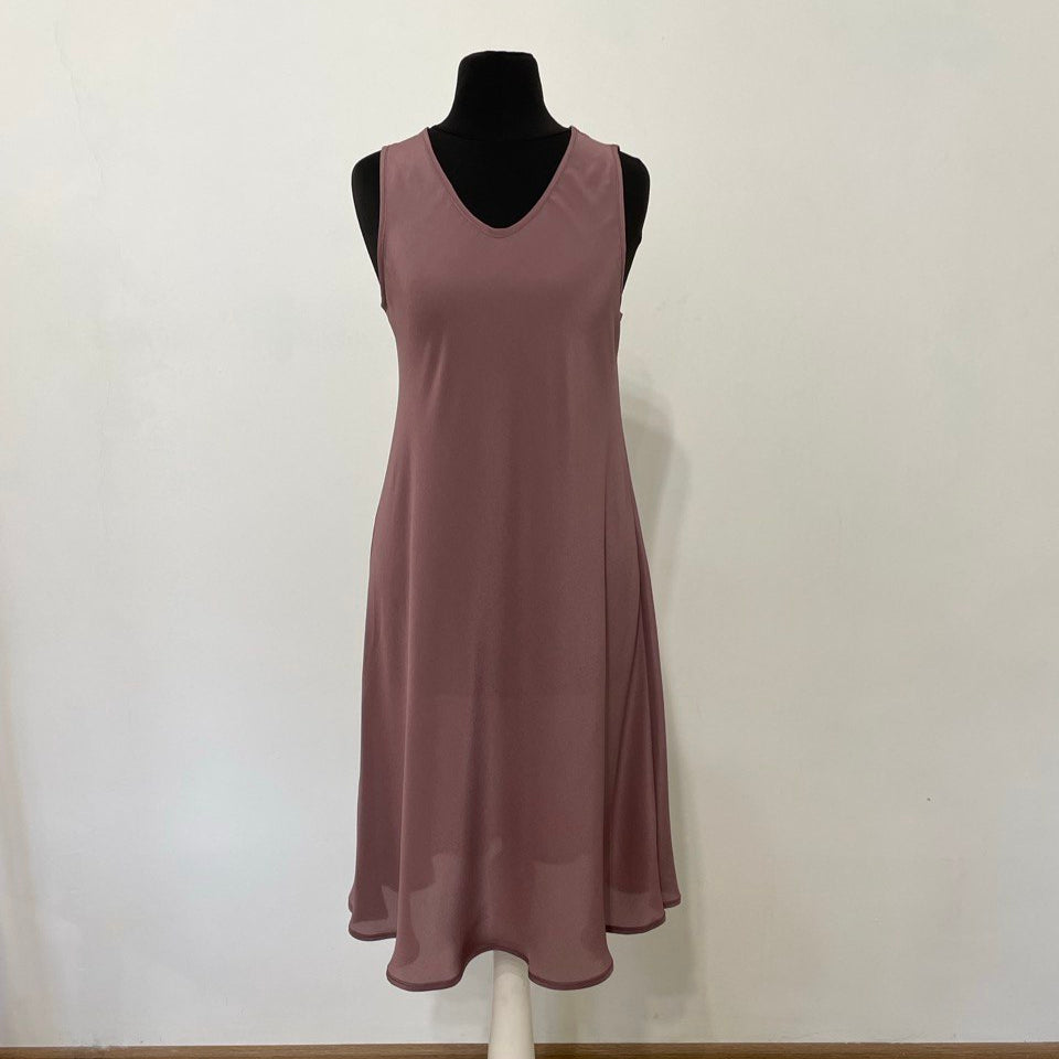 Lilac Silk Summer Dress