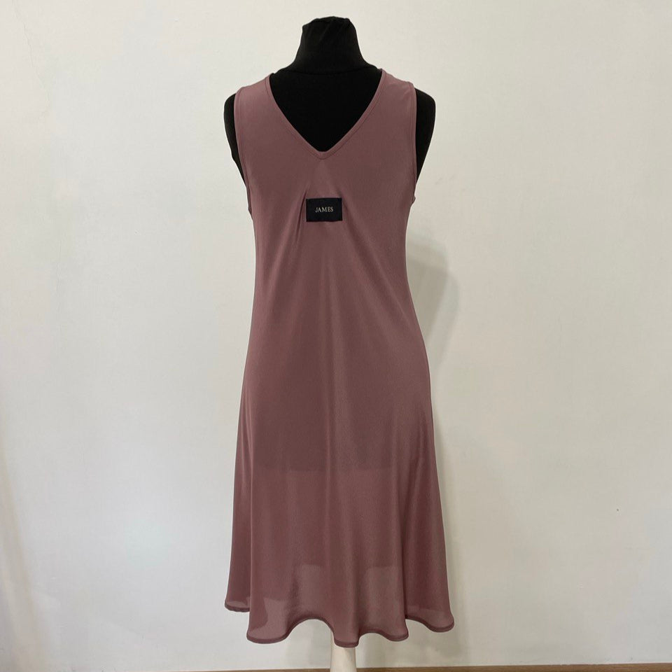 Lilac Silk Summer Dress