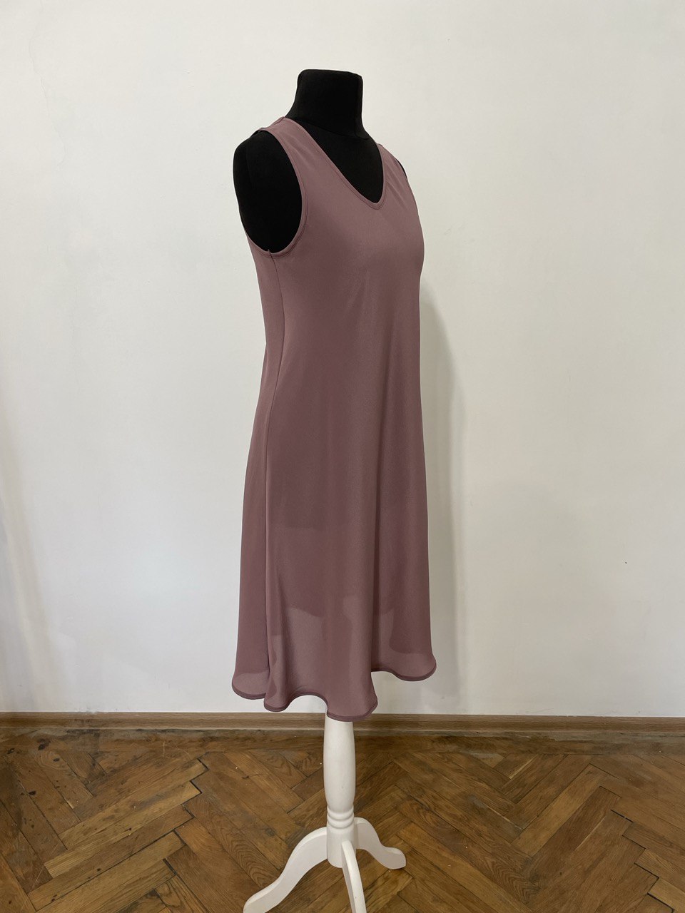 Lilac Silk Summer Dress