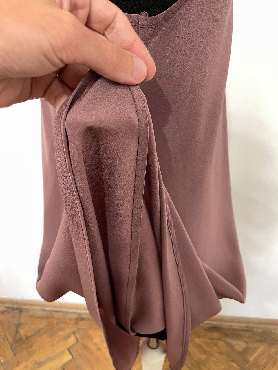 Lilac Silk Summer Dress