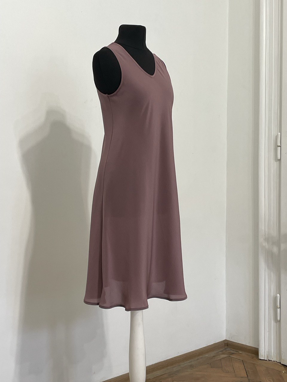 Lilac Silk Summer Dress