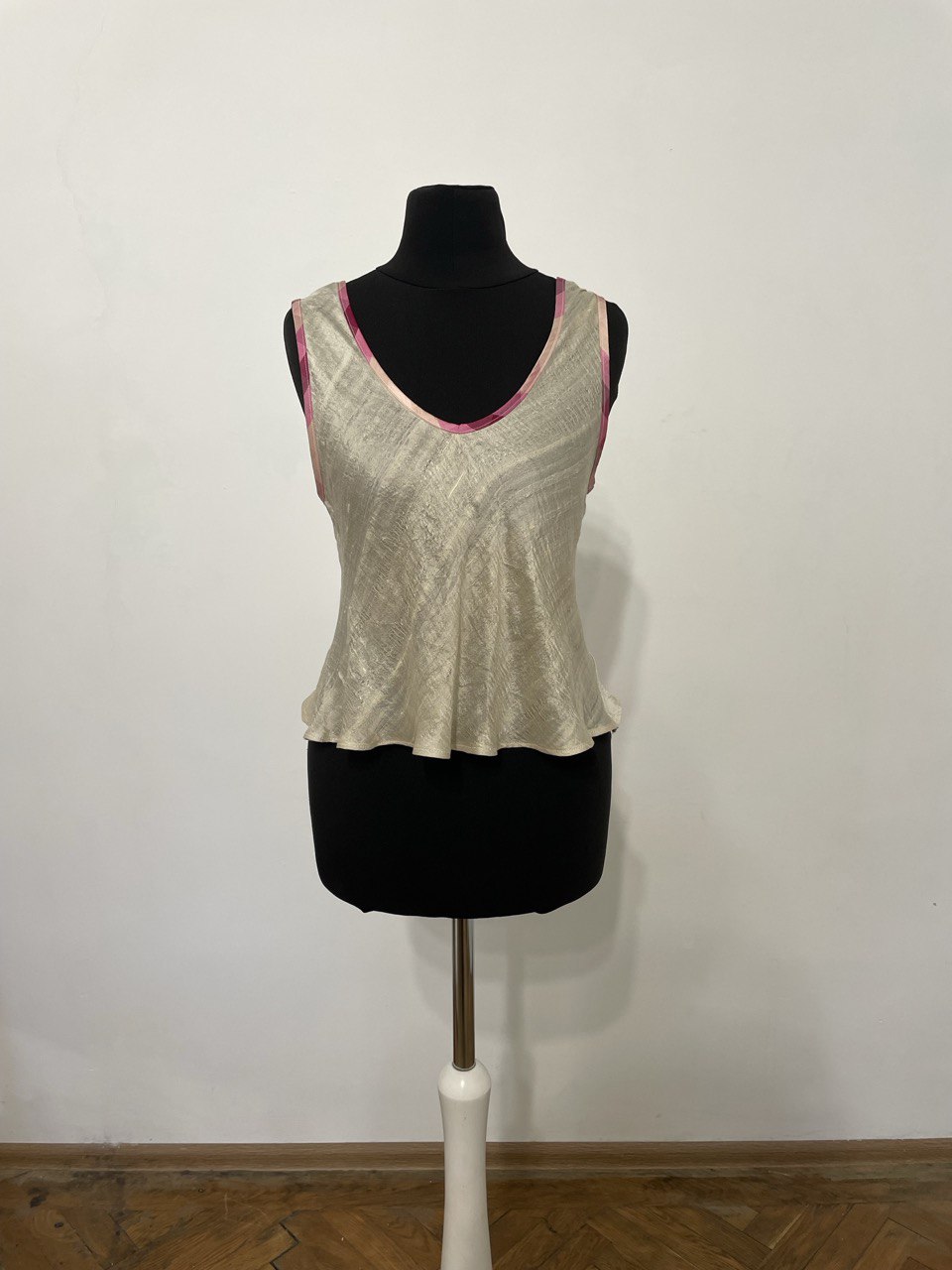 Featherweight Gold Silk Top