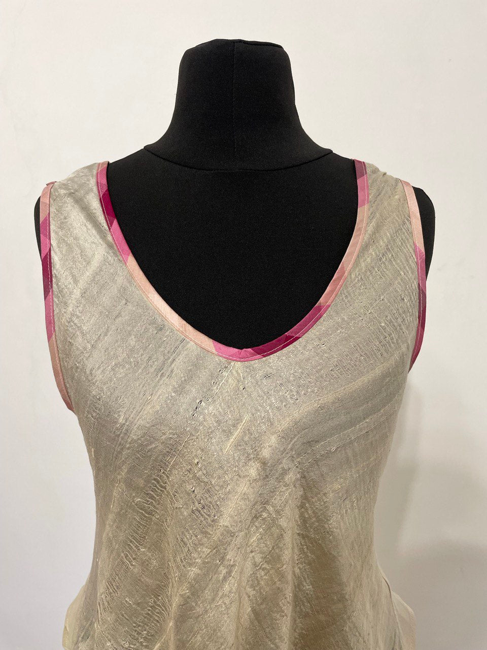 Featherweight Gold Silk Top