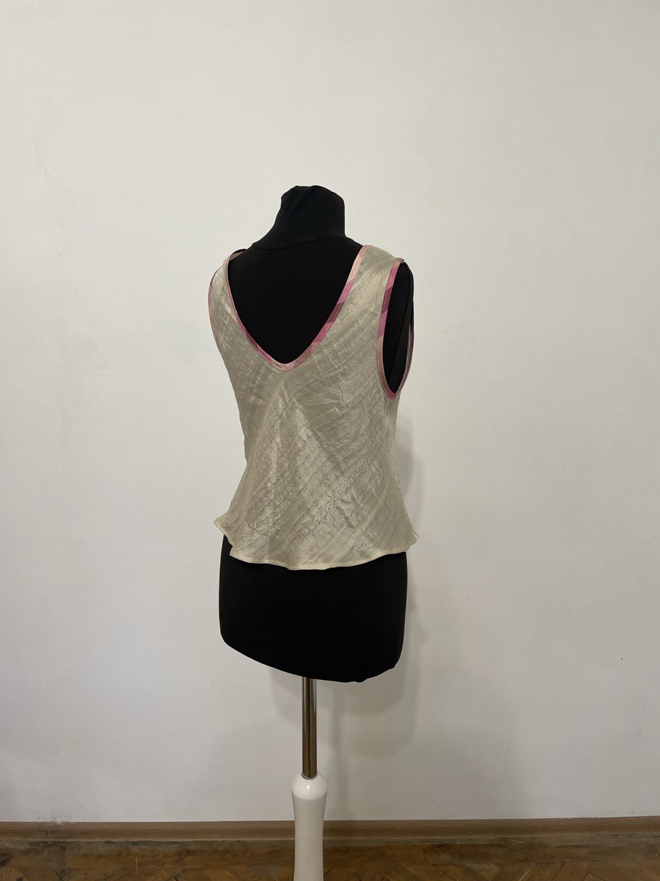 Featherweight Gold Silk Top