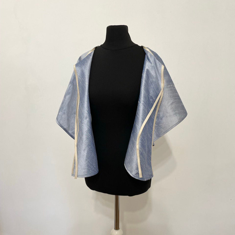 Dupioni Silk Open Cape