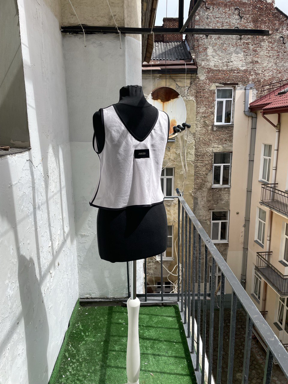 Sheer Light Pink Silk and Cotton Top