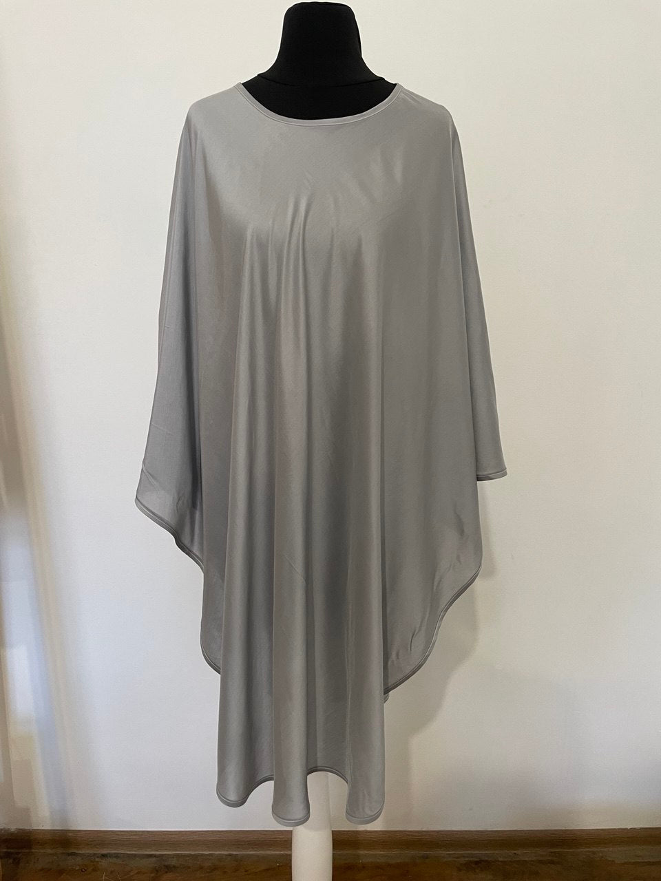 Silver Silk and Cotton Cape