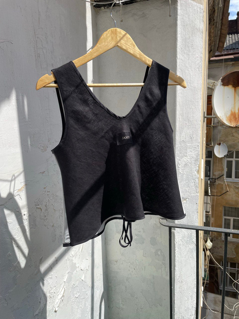 TriColor Soft V Neck Open Tie Vest