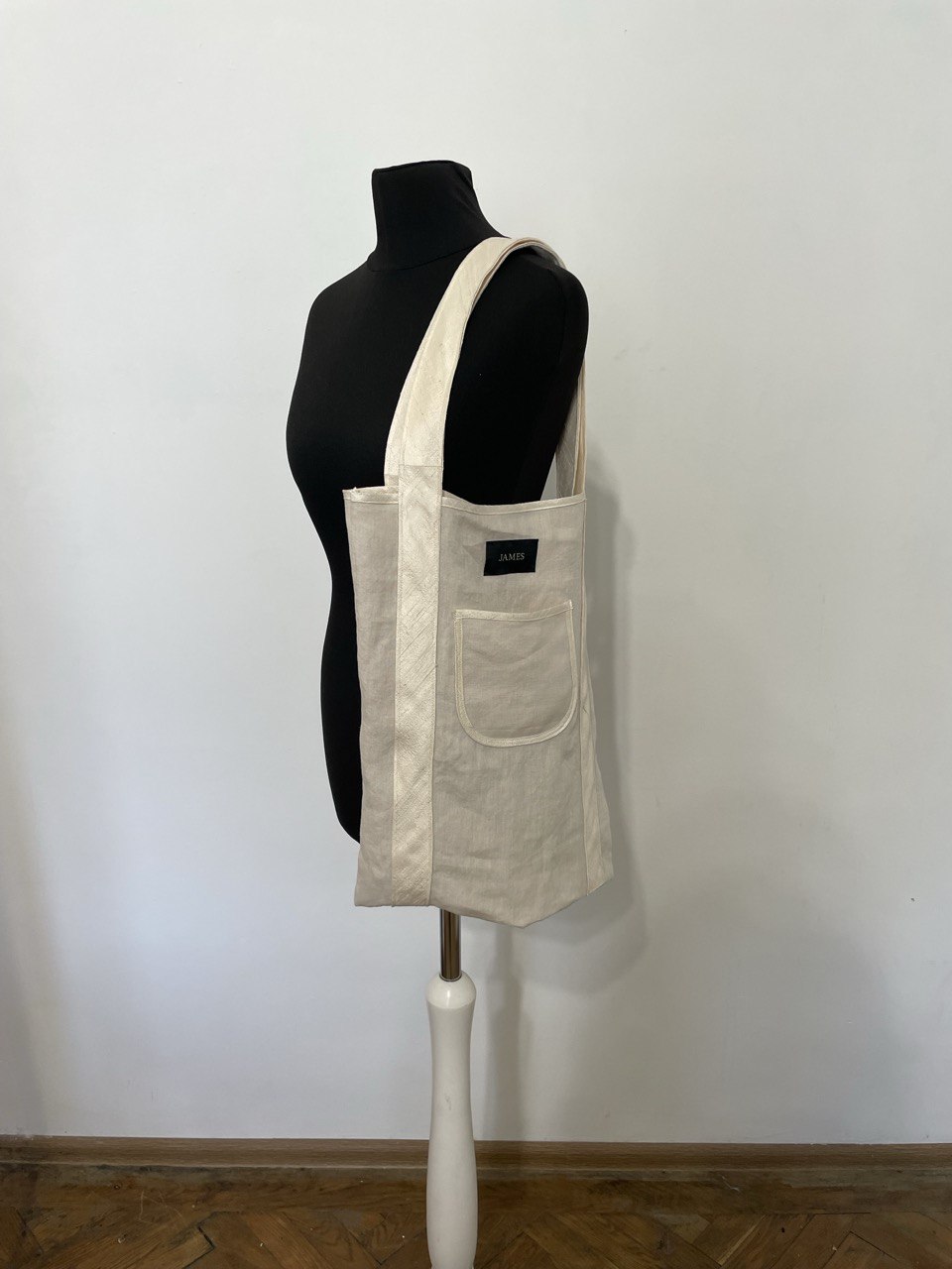 Linen and Silk Cream Day Bag